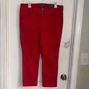 NWT Torrid Crop Jeggings Pants Red size 12